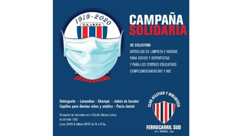 Ferro lanzó una campaña solidaria